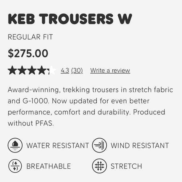 Fjallraven Women's Keb Trousers - Picture 8 of 8